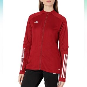 Adidas red track jacket